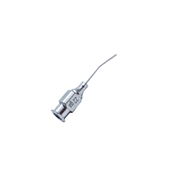 Precision Style  Stainless Steel Mackool Hydrodissection Cannula 22 gauge tube, 0.9mm x 0.3mm flattened tip 30 Degrees angled shaft, tip to angle length 8.0mm 